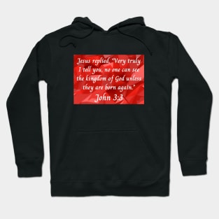 Bible Verse John 3:3 Hoodie